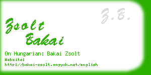 zsolt bakai business card
